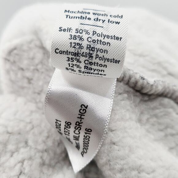 Marine Layer YouTube Play Button Dinosaur Gray Sherpa Crewneck Sweatshirt Size L - Picture 8 of 8